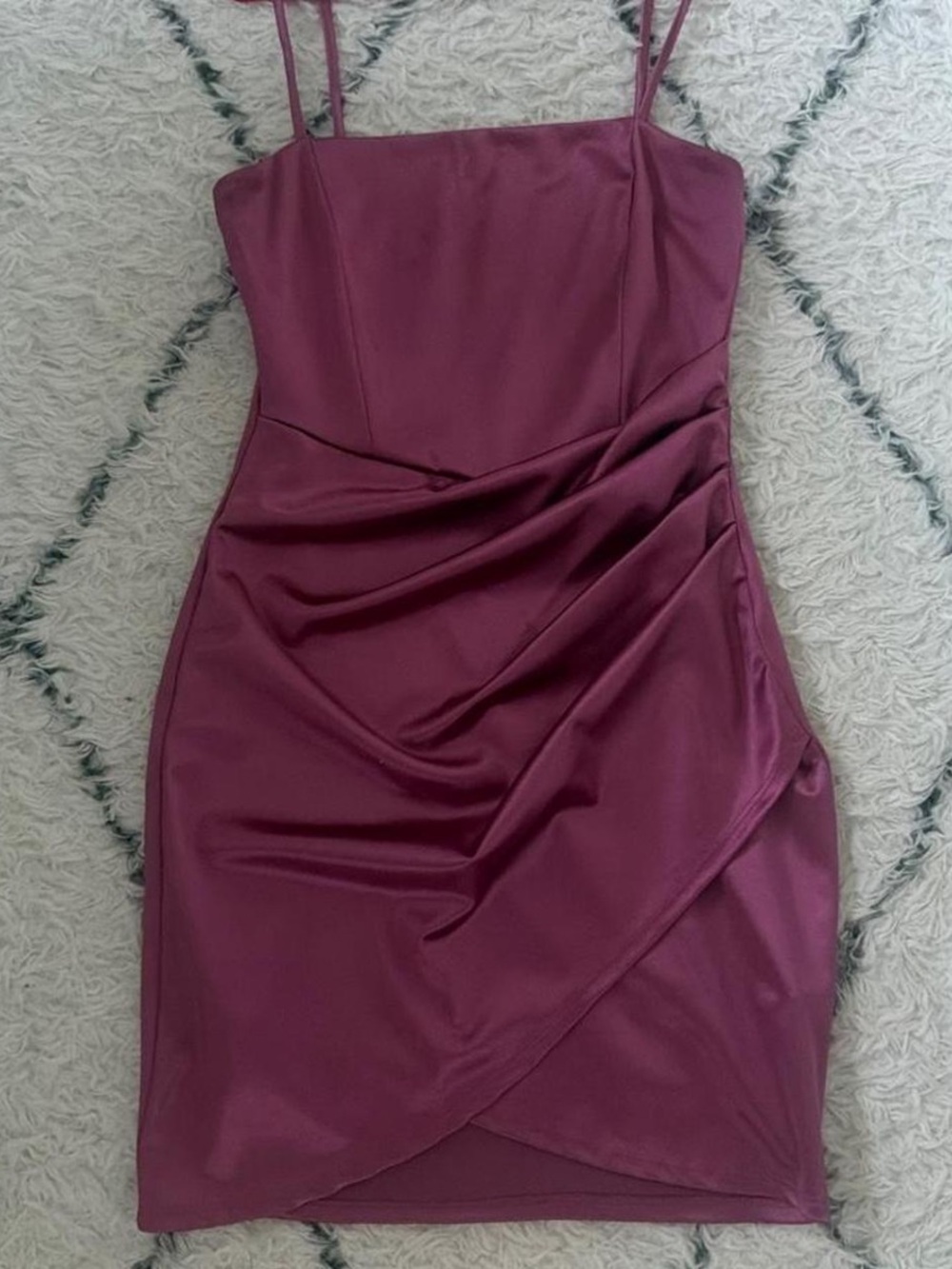 Windsor Pink Satin Mini Dress - Size S or M
